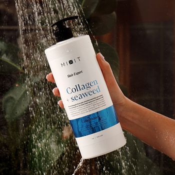 Фото Увлажняющий бальзам-ополаскиватель для волос с коллагеном и экстрактами морских водорослей, 1000 мл 4