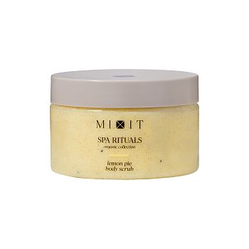 Фото Соляной скраб-бальзам для тела с ароматом лимонного пирога, 300 г 1