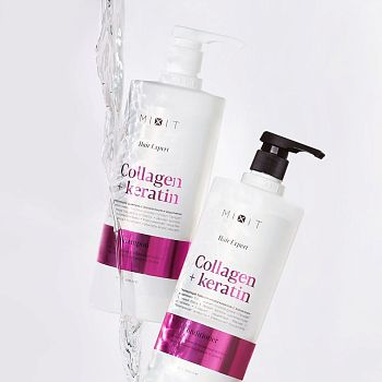 Фото Ламинирующий бальзам-ополаскиватель для волос с коллагеном и кератином, 1000 мл 4