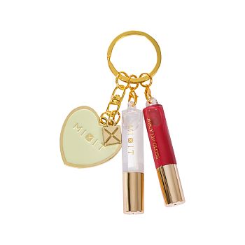 Фото Золотой брелок с блесками для губ 1