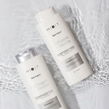 Фото Восстанавливающий бальзам-ополаскиватель для волос с коллагеном и биотином, 400 мл 3