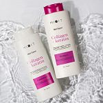 Фото Ламинирующий бальзам-ополаскиватель для волос с коллагеном и кератином, 400 мл 2