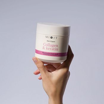 Фото Ламинирующая маска с коллагеном и кератином, 400 мл 4