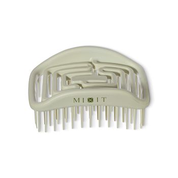 Фото Массажная расческа оливковая 2