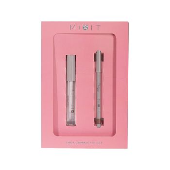 Фото Набор с «Жидким стеклом» и карандашом для губ 1